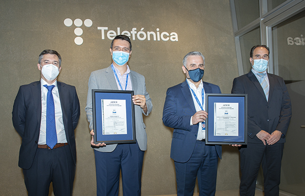 Telefónica España es la empresa con el mayor número de sistemas de información certificados por AENOR en el Esquema Nacional de Seguridad