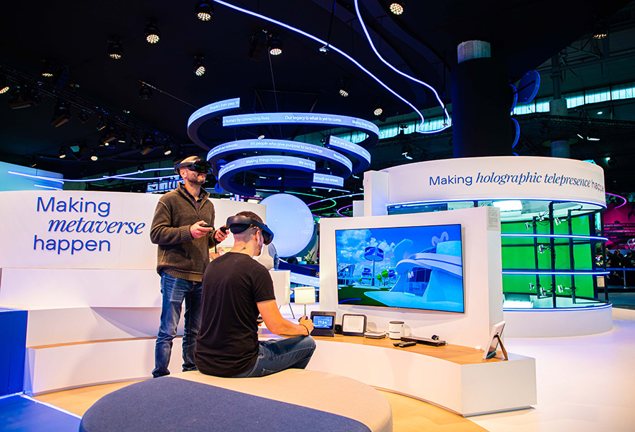 Telefónica stand at MWC23