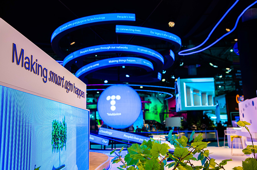 Telefónica stand at MWC23