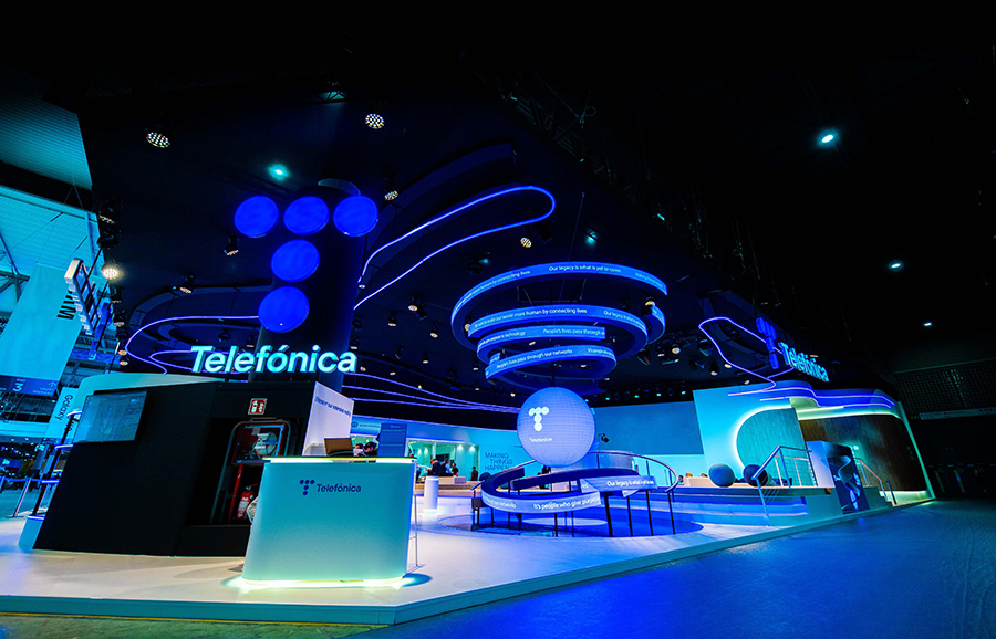 Telefónica stand at MWC23