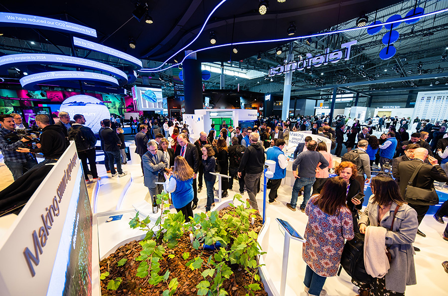 Telefónica stand at MWC23