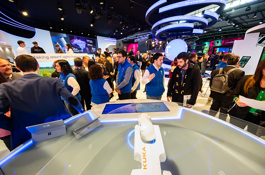 Telefónica stand at MWC23