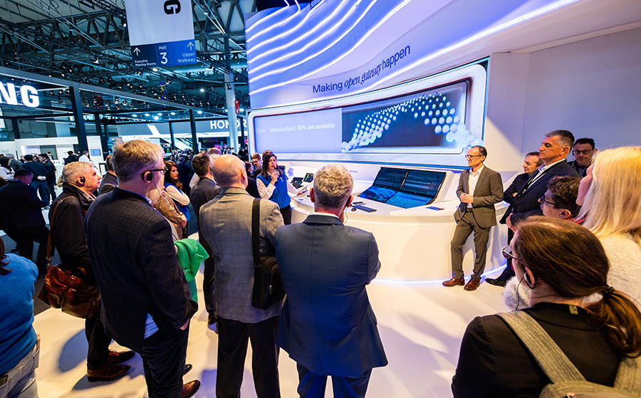 Telefónica stand at MWC23
