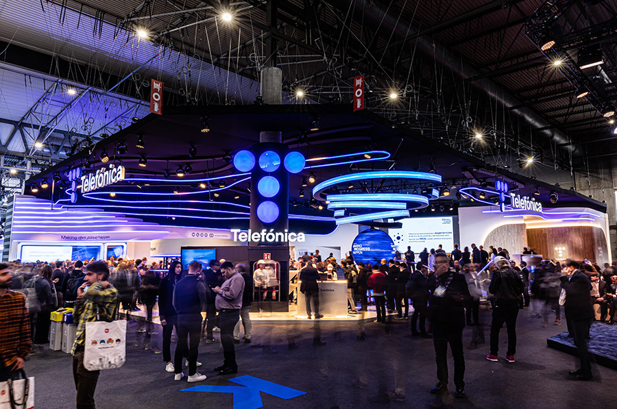 Telefónica stand at MWC23