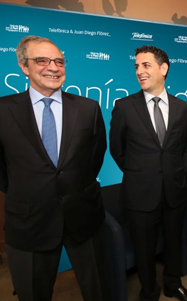 At the image: César Alierta, Executive Chairman of Telefónica and Peruvian tenor Juan Diego Flórez.