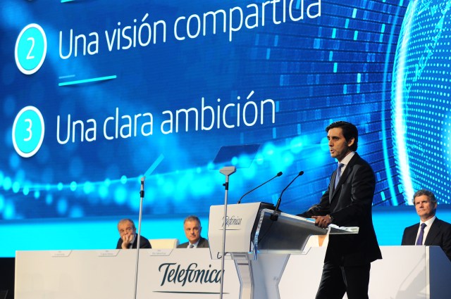 The Chairman and CEO of Telefónica, José María Álvarez-Pallete at the General Shareholders’ Meeting