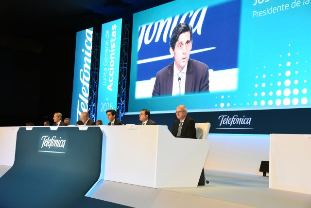 At the image, the Telefónica's Excecutive Chairman, José María Álvarez-Pallete