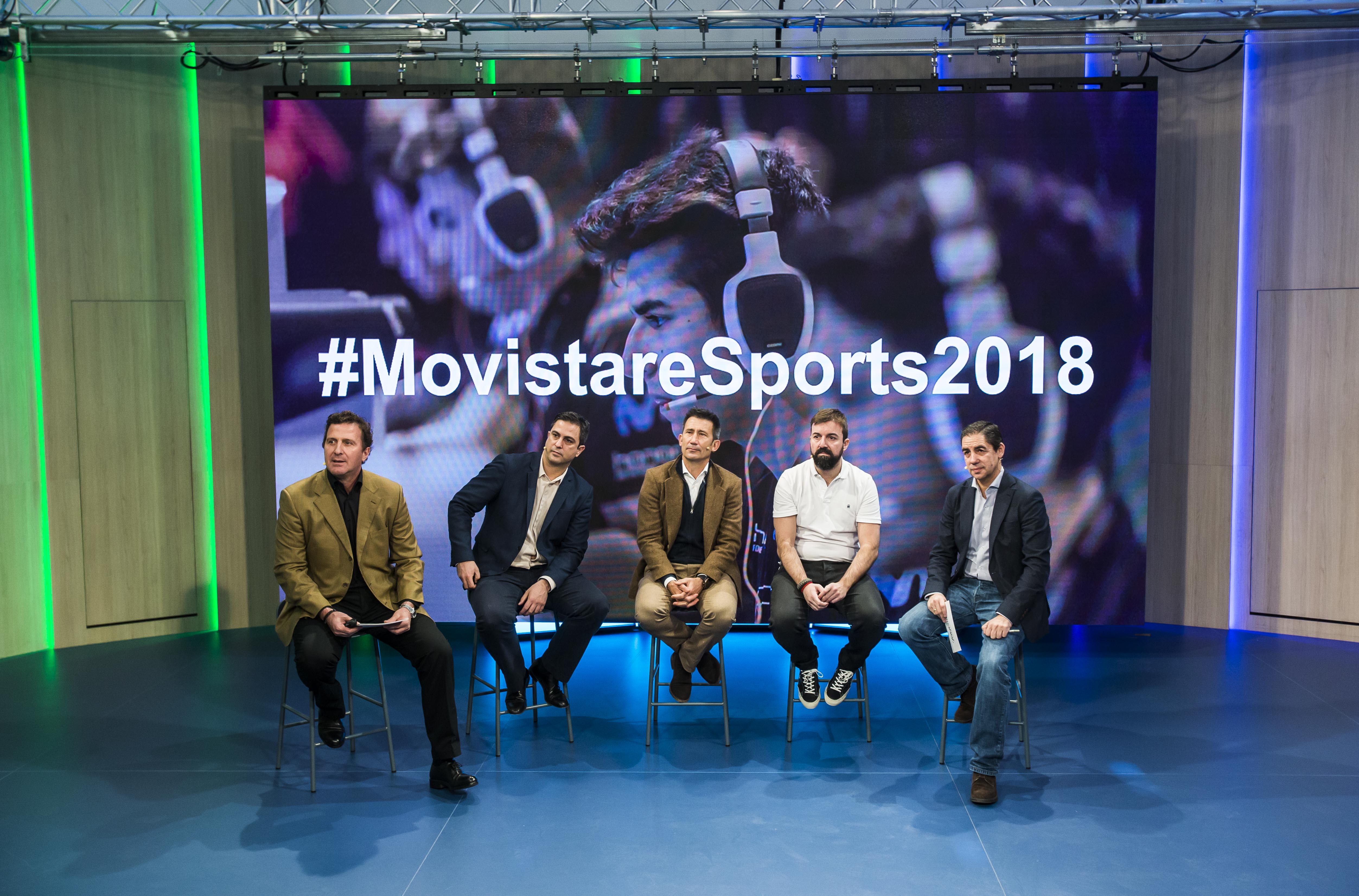 From left to right: Dante Cacciatore, Director of Communications, Brand, and Customer Experience at Telefónica España; Manuel Moreno, Managing Director Spain & Latam at ESL; Carlos Martínez, Director of Sports Contents at Movistar+; Fernando Piquer, CEO of Movistar Riders; and Juan Emilio Maíllo
