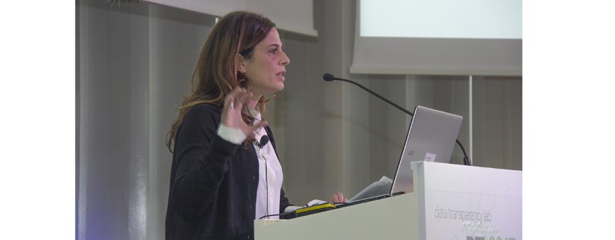 Francesca Bria during her speech