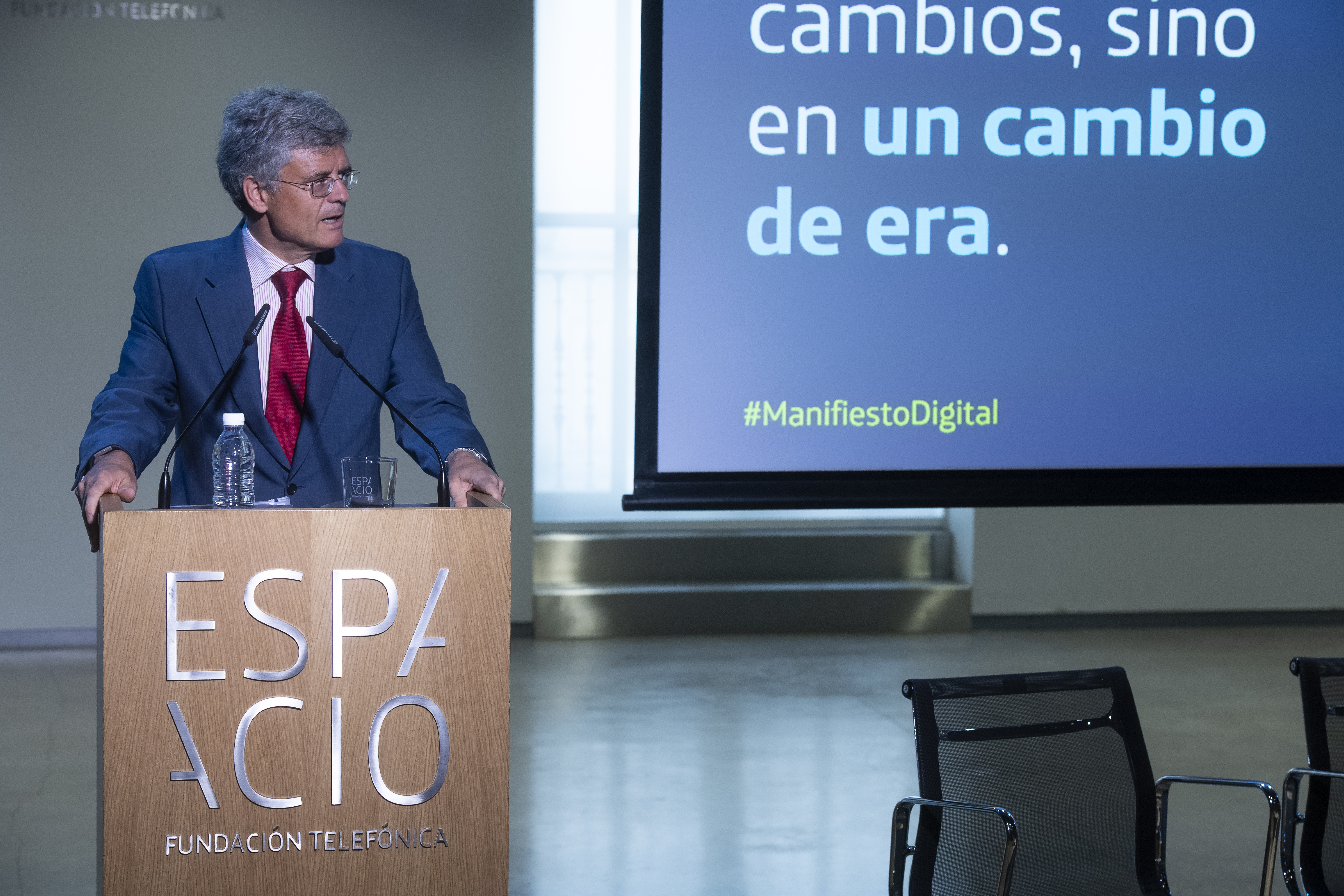 Pablo de Carvajal during his speech at Manifesto Digital presentation