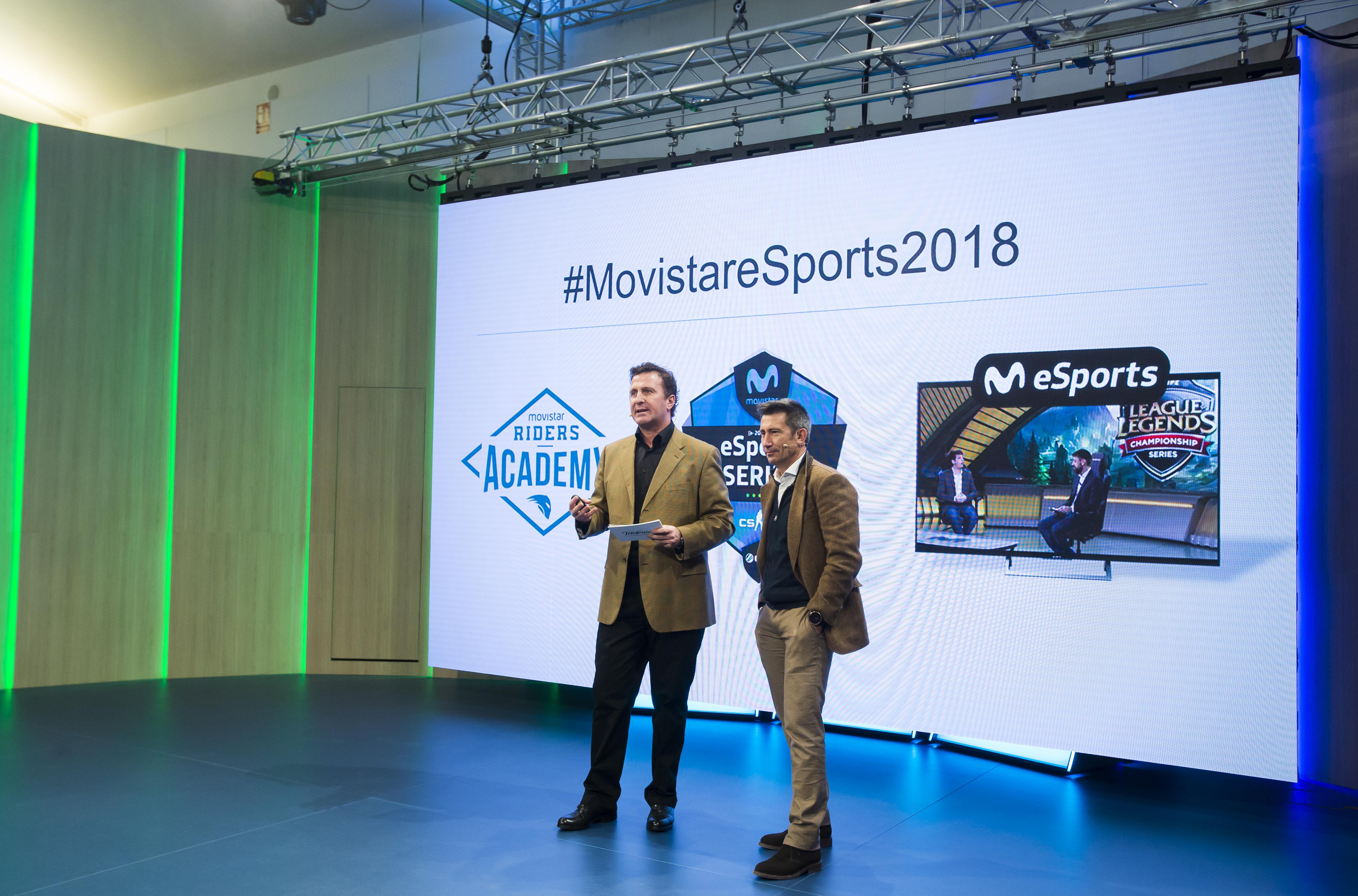 From left to right: Dante Cacciatore, Director of Communications, Brand, and Customer Experience at Telefónica España, Carlos Martínez, Director of Sports Contents at Movistar+
