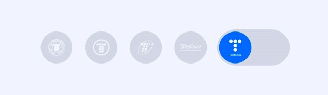 Evolution of the Telefónica logo