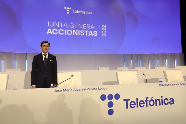 José María Álvarez Pallete at General Shareholder's Meeting of Telefónica 2022