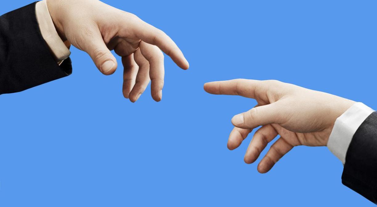 hand touching main picture