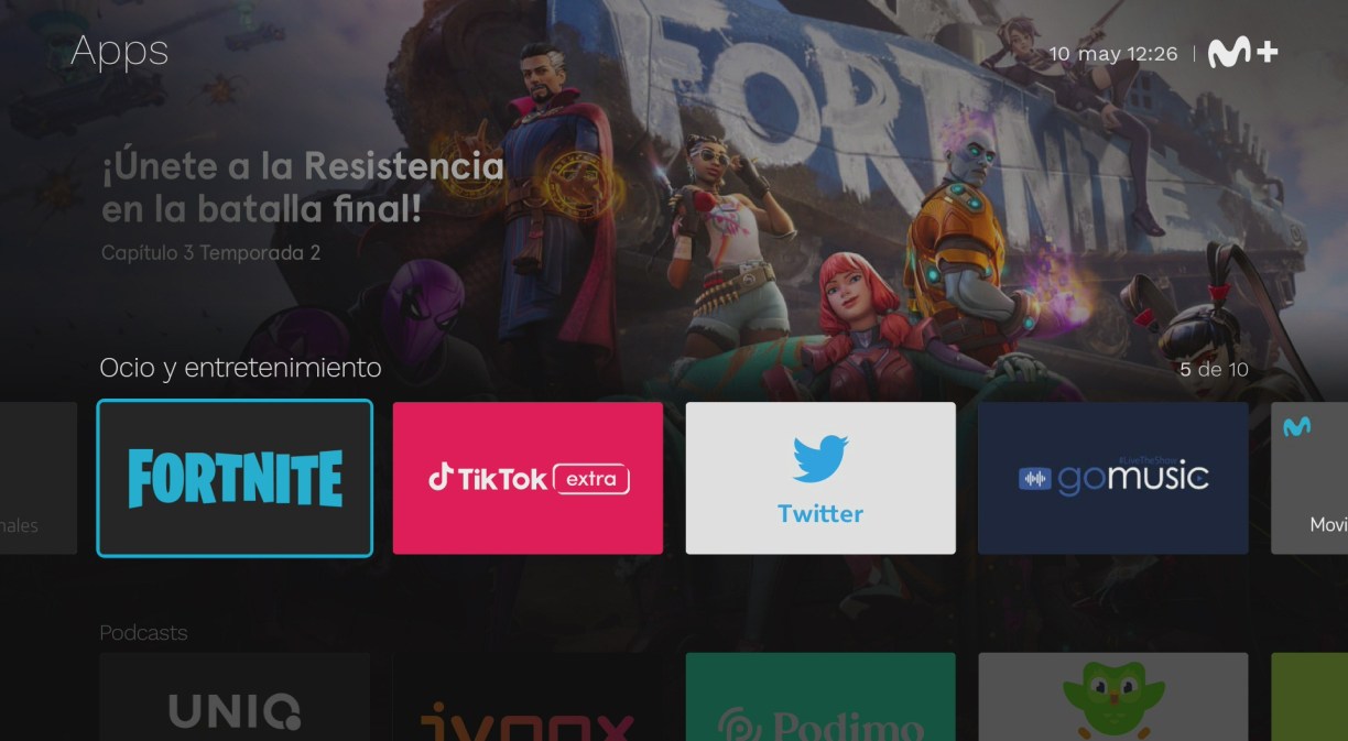 Movistar Plus+ forms of entertainment and education