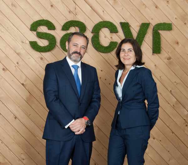 Francisco Gonzalo, CIO at Sacyr, and María Jesús Almazor, CEO of Cyber Security and Cloud at Telefónica Tech