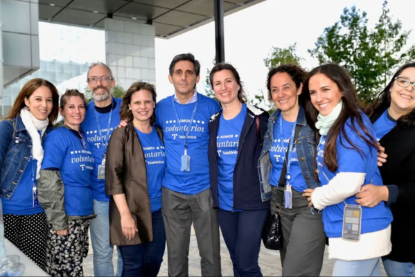 José María Álvarez-Pallete at the Telefónica International Volunteer Day 2023