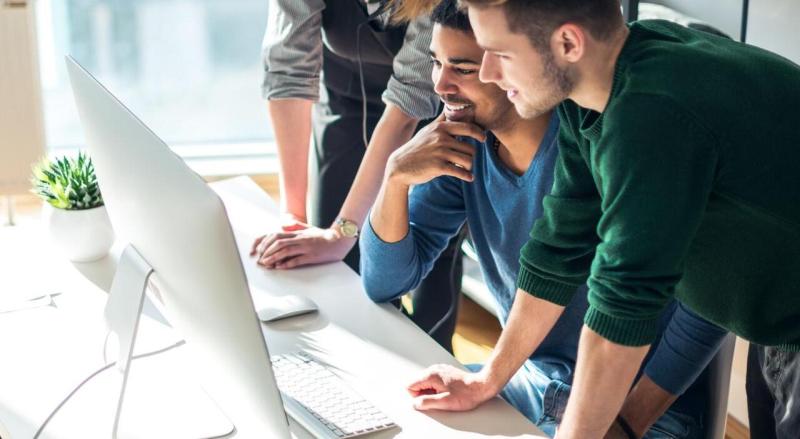 Regulatory Framework: people working in a computer