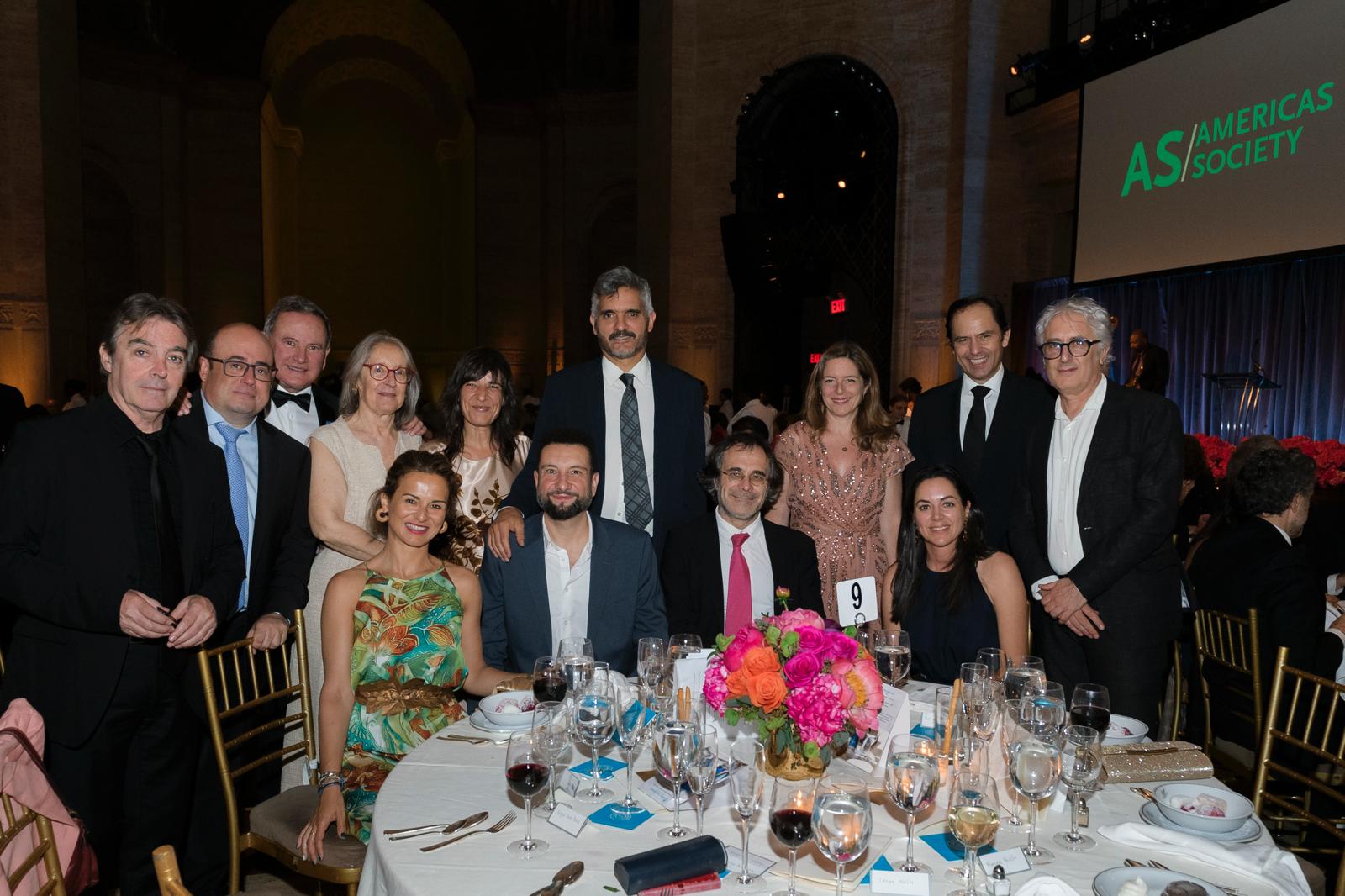 Spanish media correspondents in the US accompanying Telefónica