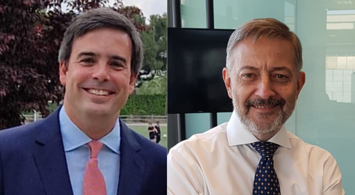 Juan Azcue, director of Finance and Corporate Development at Telefónica, and Ernesto Gardelliano, director of Strategy and Control of the company and member of the Executive Committee