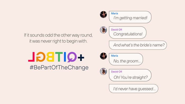 It sounds odd the other way round, it was never right to begin with. LGBTIQ+ #BePartOfTheChange