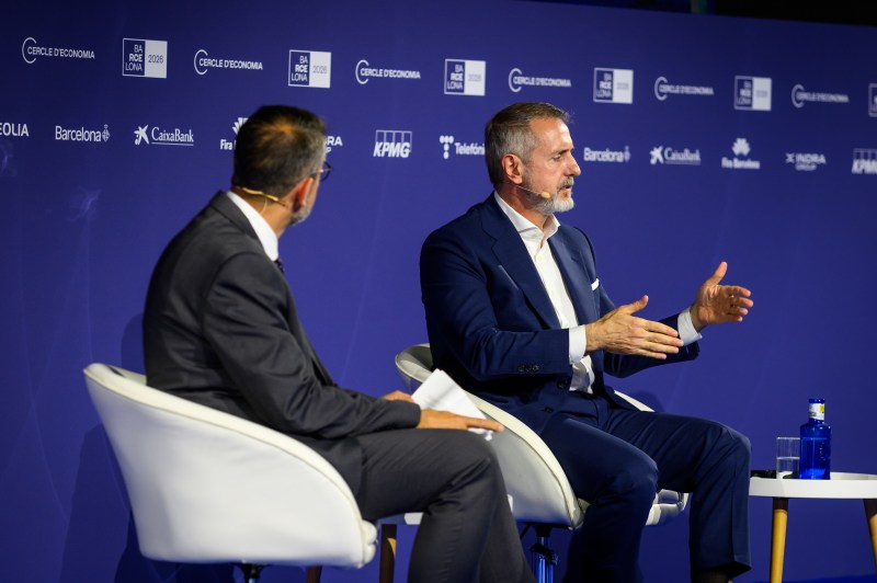 Photo 1. Marc Murtra, Chairman of Telefónica, during his speech at the Cercle d'Economia