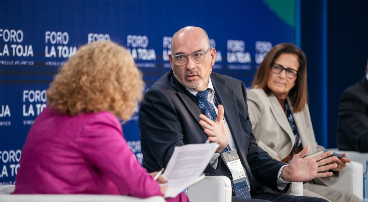 Emilio Gayo, Chief Operating Officer (COO) de Telefónica, during his remarks at the La Toja Forum