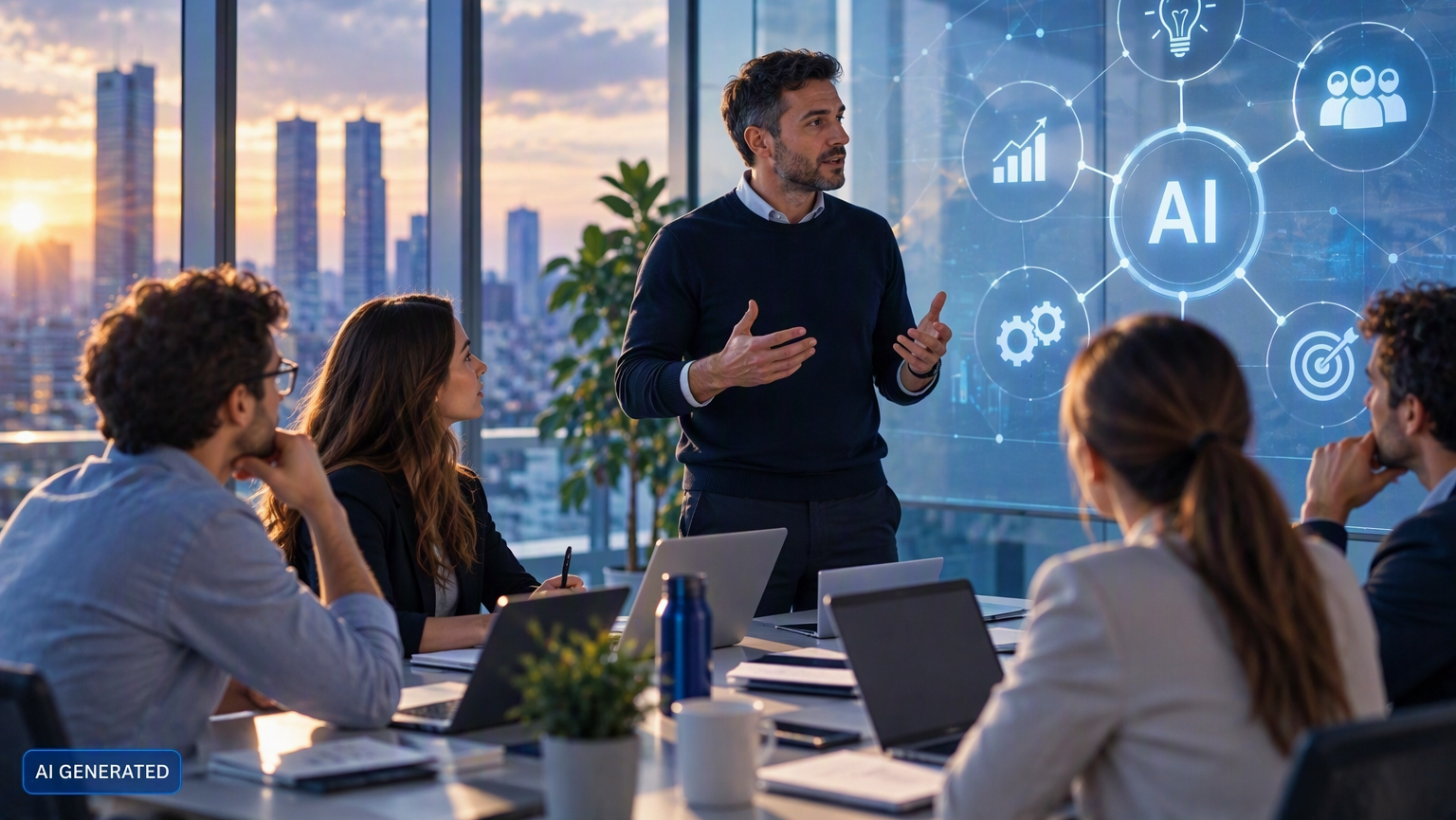 Leadership in SMEs and business transformation: how to lead teams in the age of AI