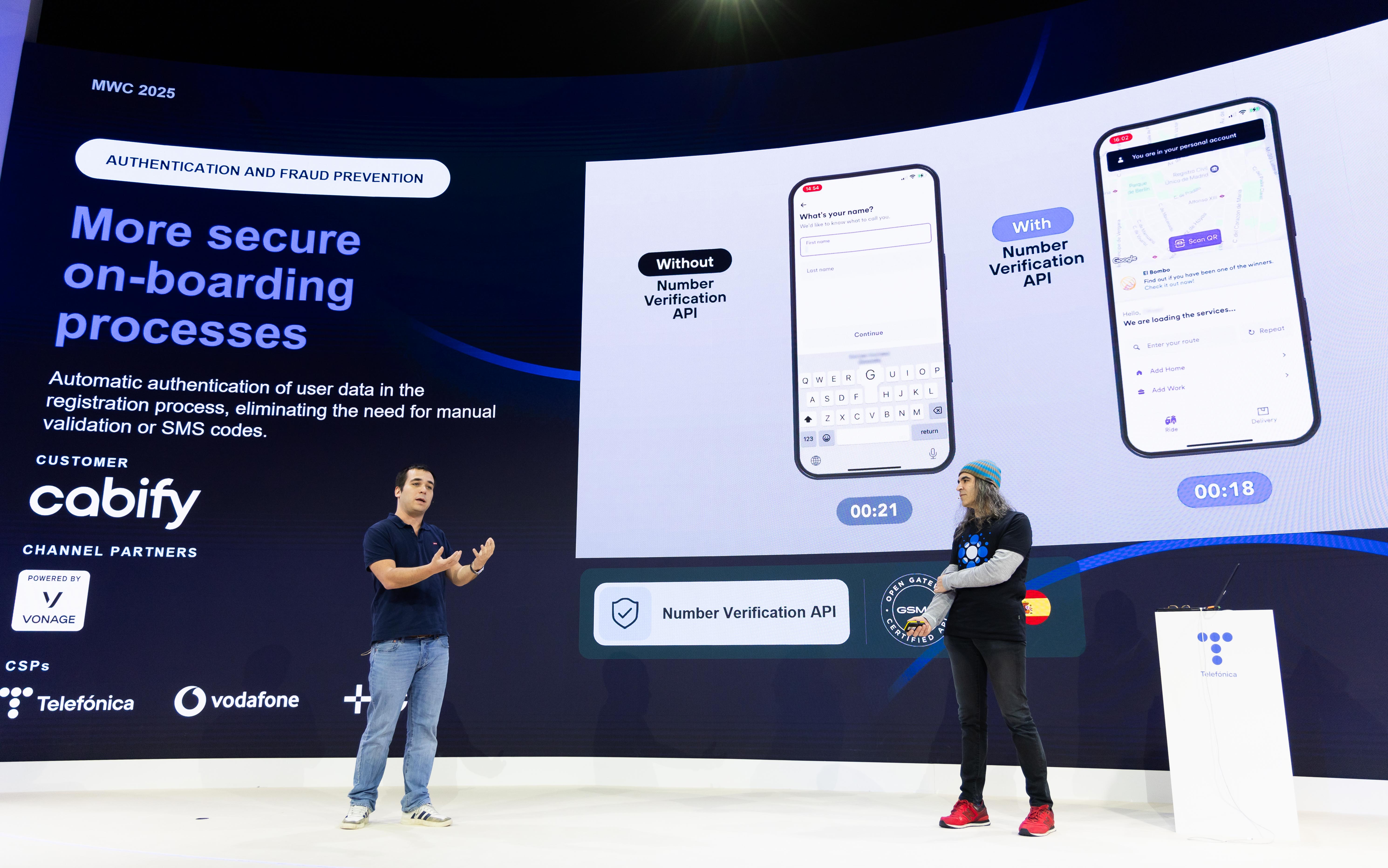 Carlos Herrera Yague, CTO at Cabify, y Chema Alonso, CDO de Telefónica.