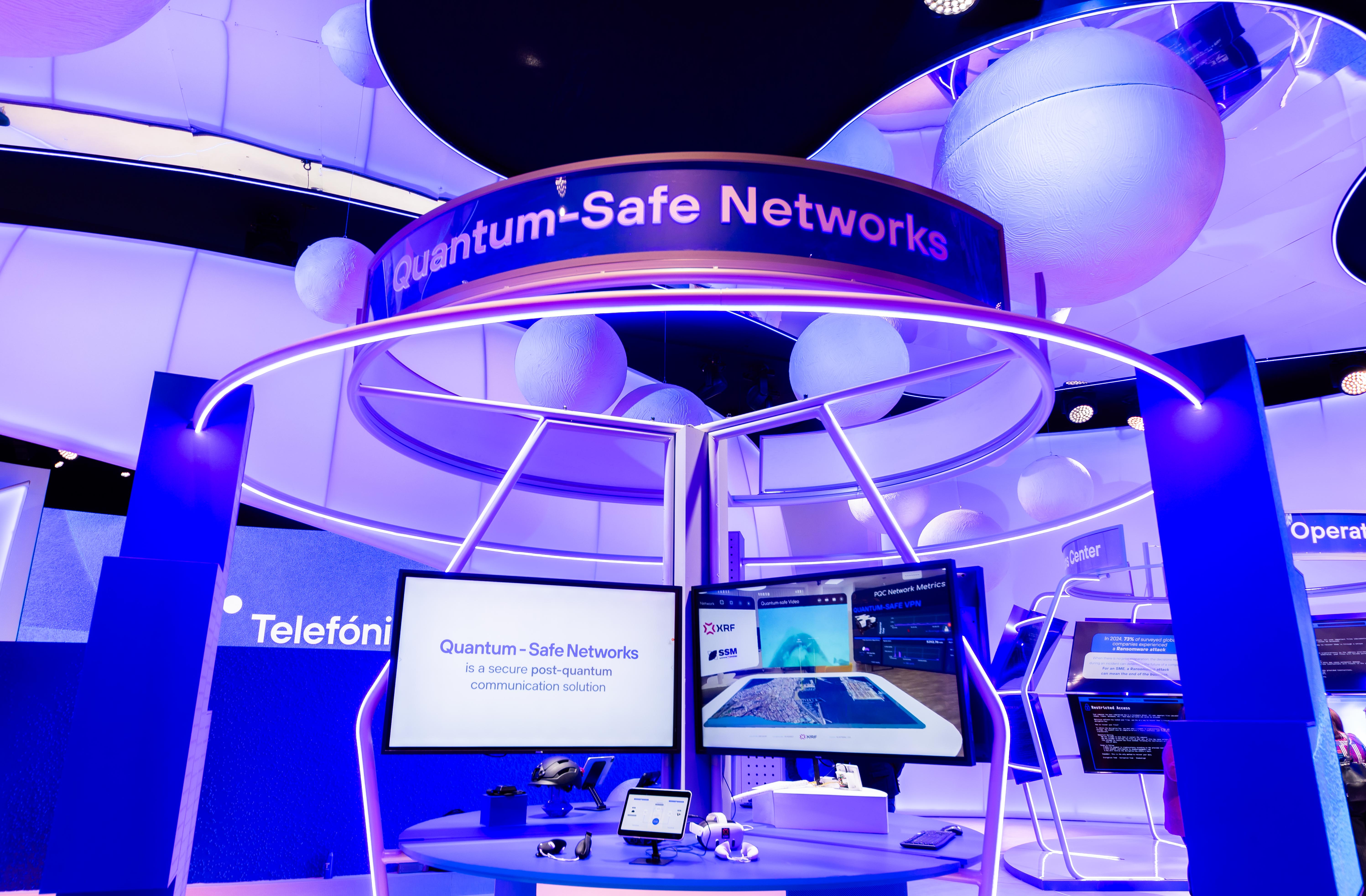 Telefónica muestra en el MWC2025 como evoluciona sus redes para los desafíos de la computación cuántica