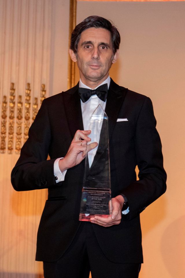 José María Álvarez-Pallete, 'Business Leader of the Year'