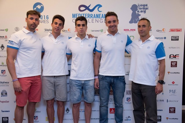 En la imagen los cinco deportistas que emprenderán el próximo 14 de julio el reto #MediterraneanChallenge
