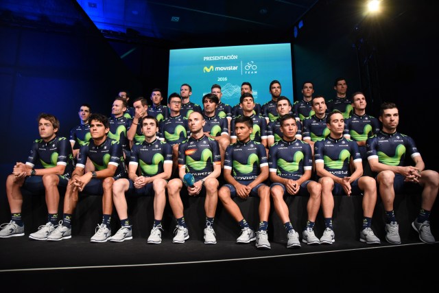 La plantilla del Movistar Team para la temporada 2016.