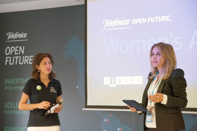 Foto 1 de 1.

En la imagen de izquierda a derecha: Ana Segurado, directora de Telefónica Open Future_ y Ana Bujaldón, presidenta de FEDEPE.