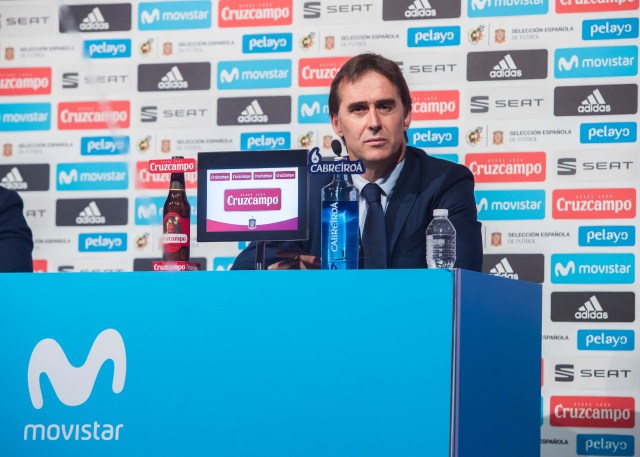 Julen Lopetegui, seleccionador nacional de fútbol.