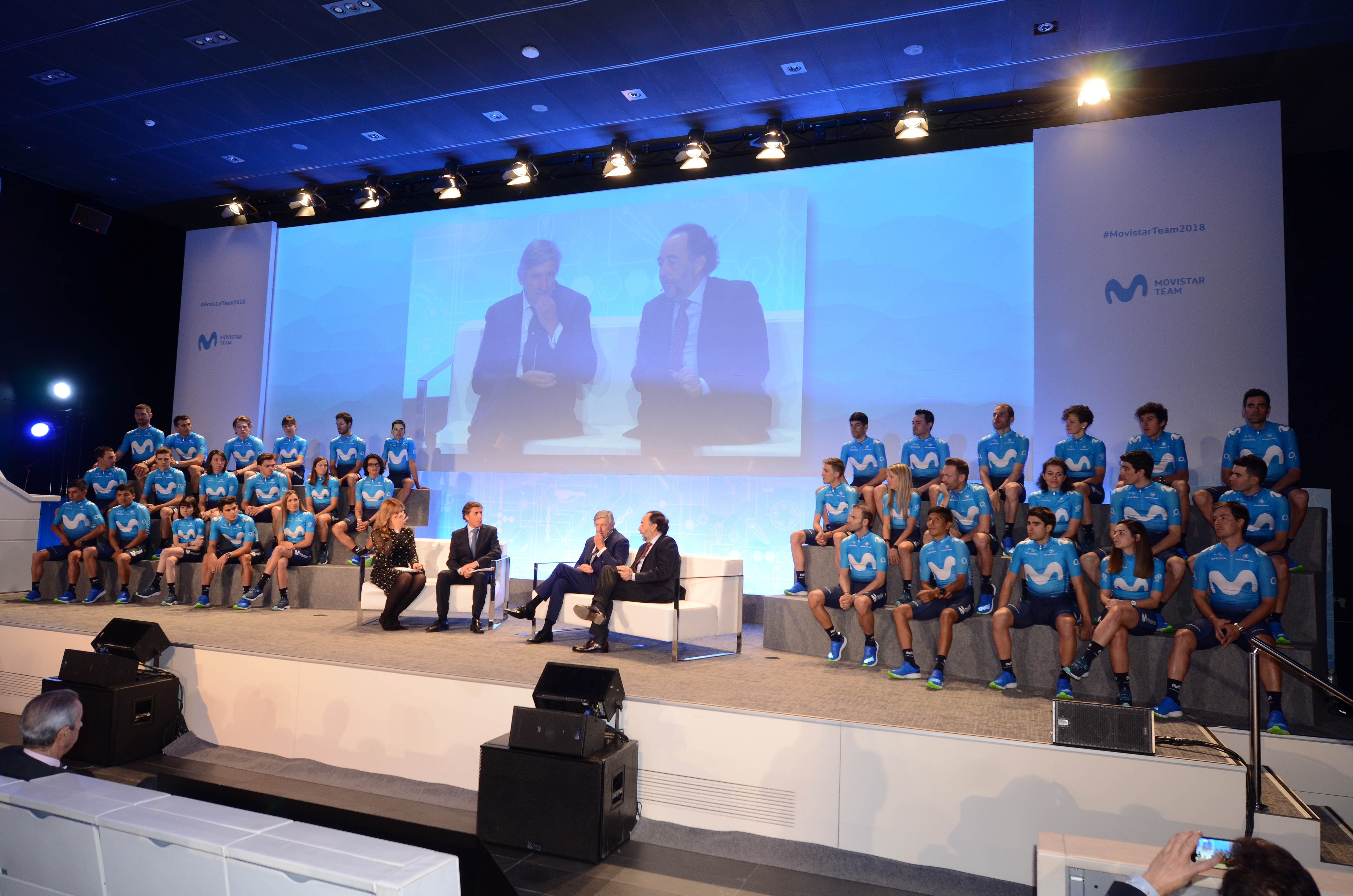 Presentación del Movistar Team en 2018