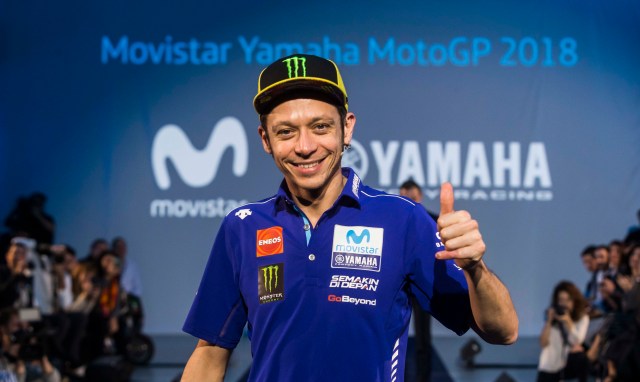 Valentino Rossi, during the presentation Movistar Yamaha MotoGP line-up for the 2018 season