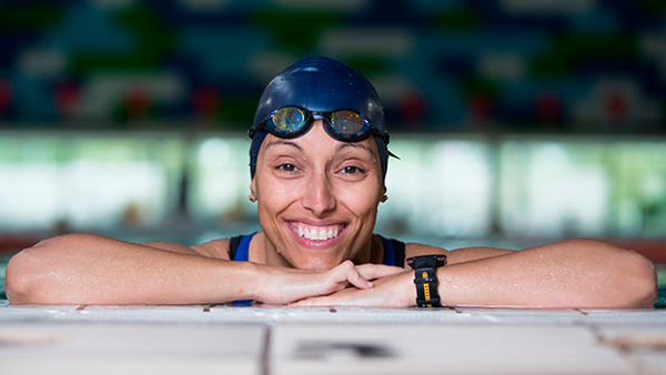 Teresa Perales en la piscina