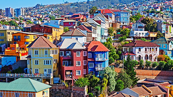 Casas en Valparaíso, Chile