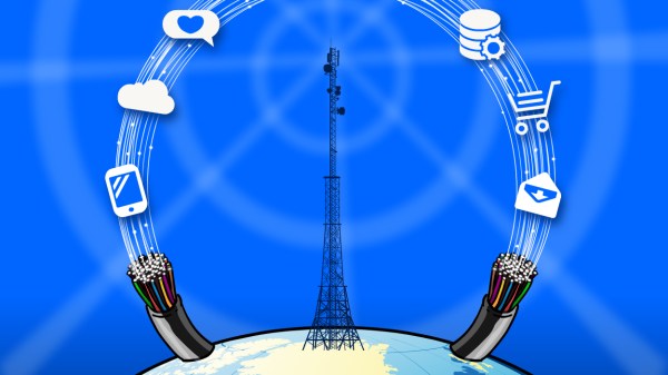 Sociedad conectada por redes de telecomunicaciones
