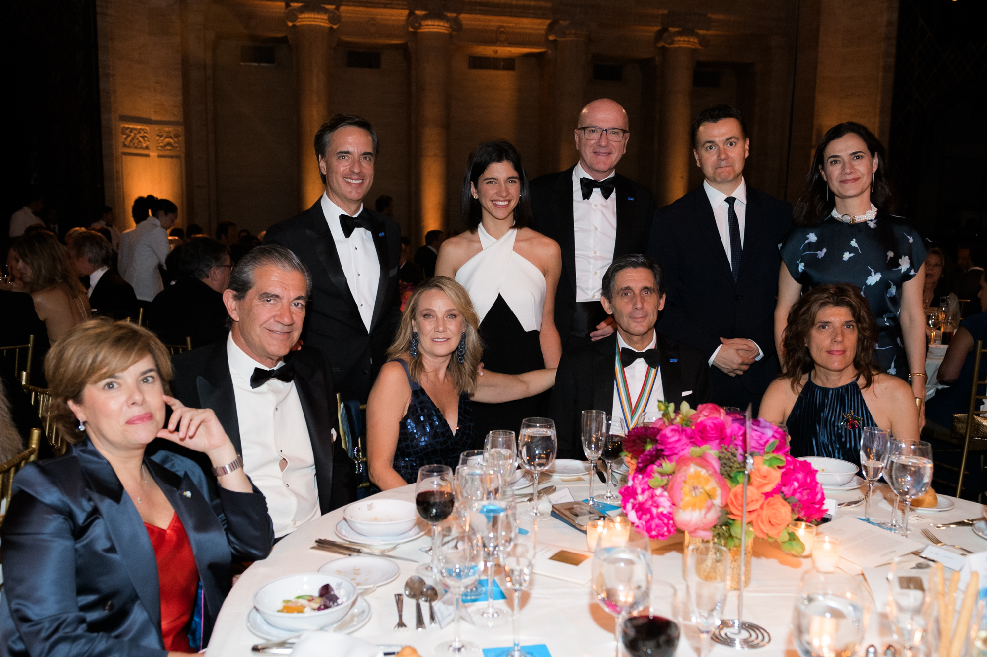 Mesas de Telefónica en la cena de Americas Society