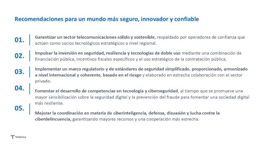 Recomendaciones para un mundo más seguro, innovador y confiable