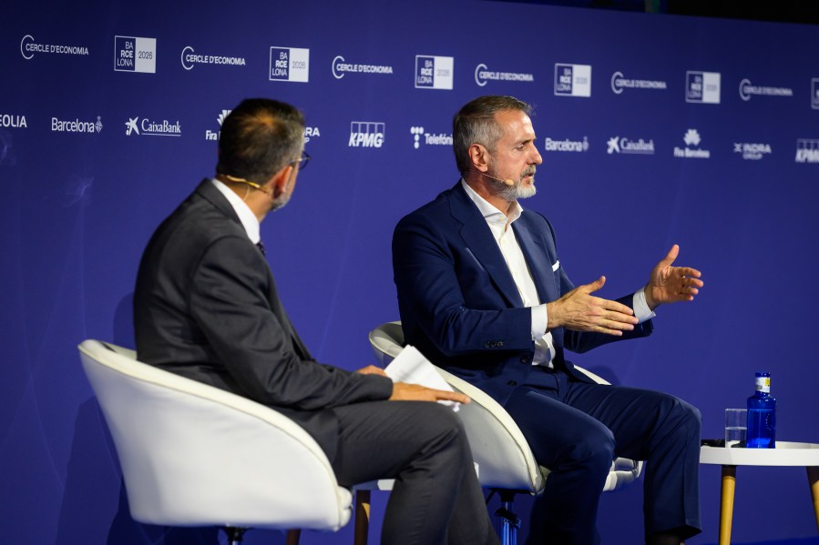 Marc Murtra, presidente de Telefónica, durante su intervención en el Cercle d'Economia